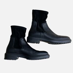 Aquatalia Men's Weatherproof Leather Boots Size 7‎ Black